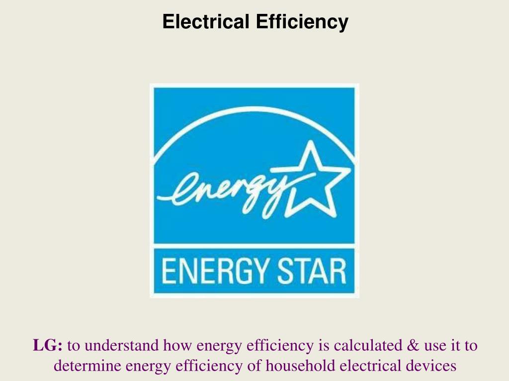 PPT Electrical Efficiency PowerPoint Presentation, free download ID