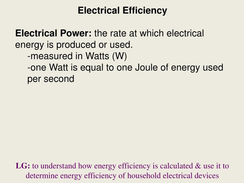 PPT Electrical Efficiency PowerPoint Presentation, free download ID