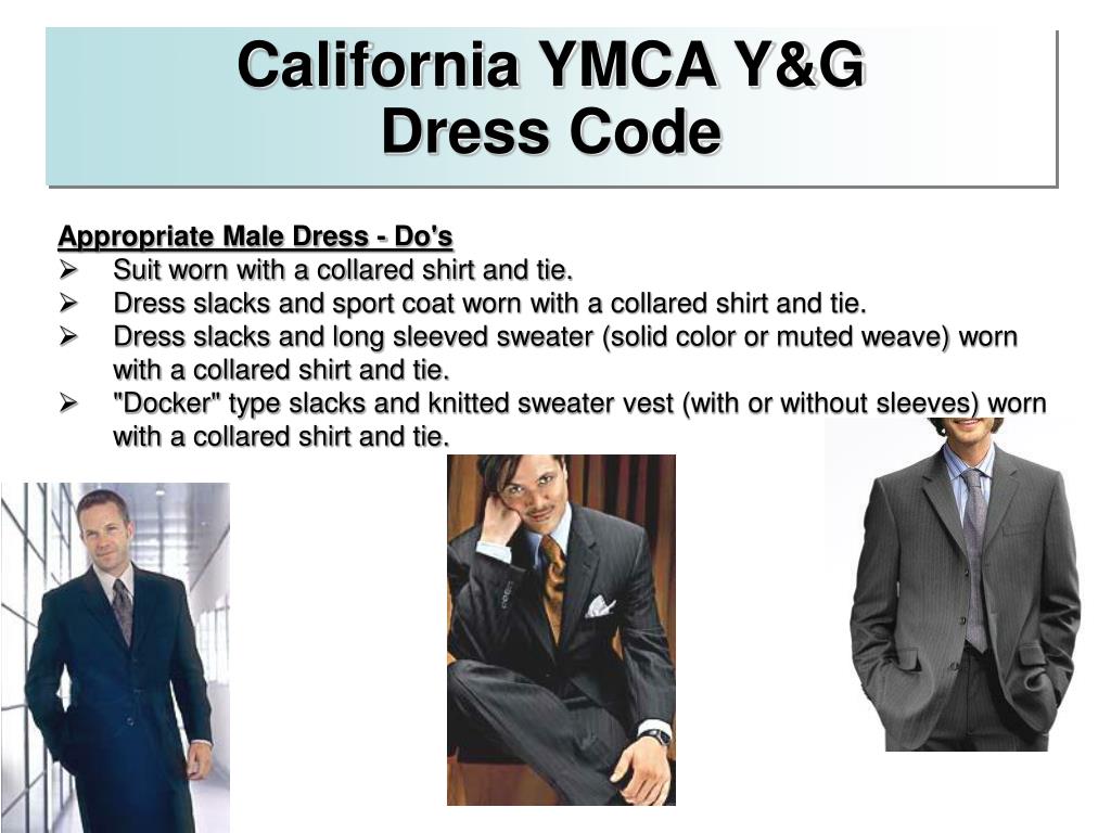 PPT California YMCA Youth & Government Dress Code PowerPoint