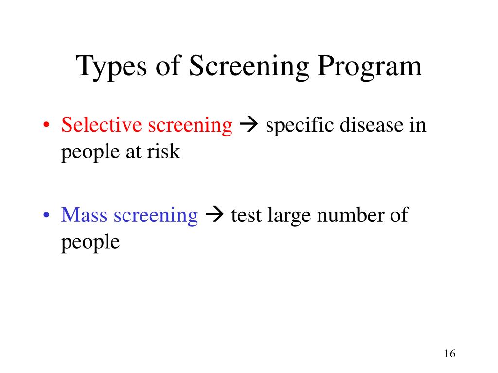 PPT SCREENING TEST PowerPoint Presentation, free download ID7025410