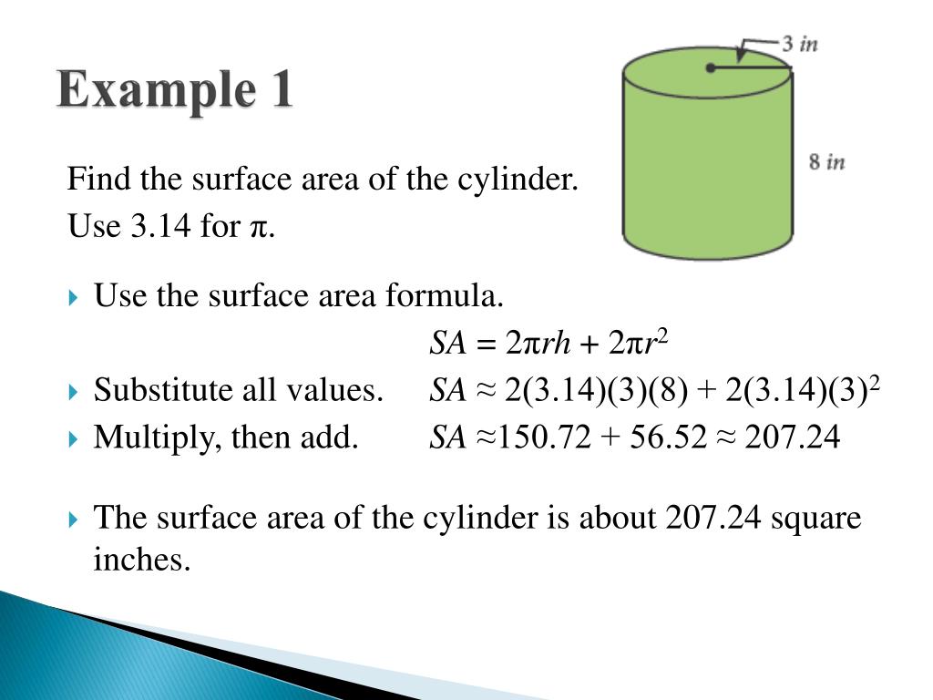 How To Calculate The Surface Area Of Cylinder Surface Area Of A
