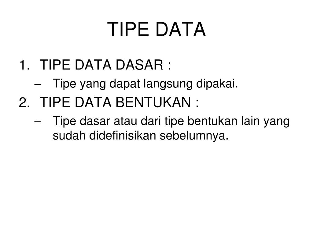 Tipe Data Yang Hanya Mempunyai Dua Bentuk Keluaran Nilai True Dan False