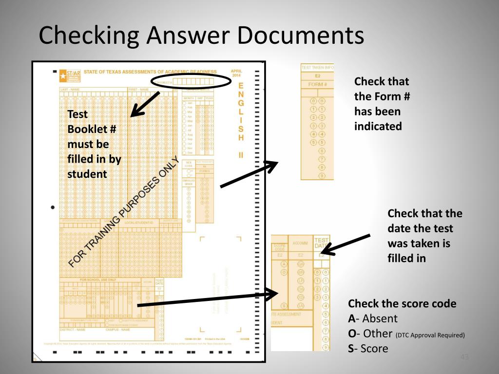 PPT Spring STAAR EOC Administration TA Training PowerPoint