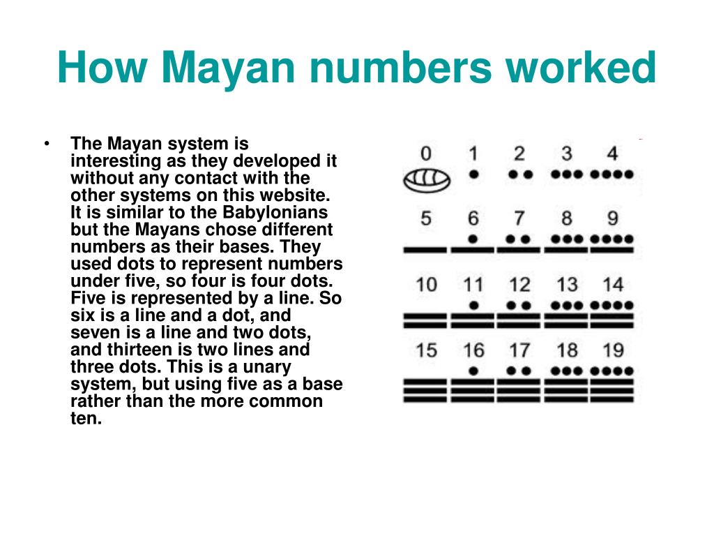 PPT Ancient Mayan Numbers PowerPoint Presentation, free download ID