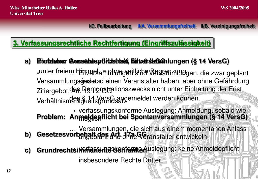 PPT Einführung Staatsrecht (Grundrechte) PowerPoint Presentation