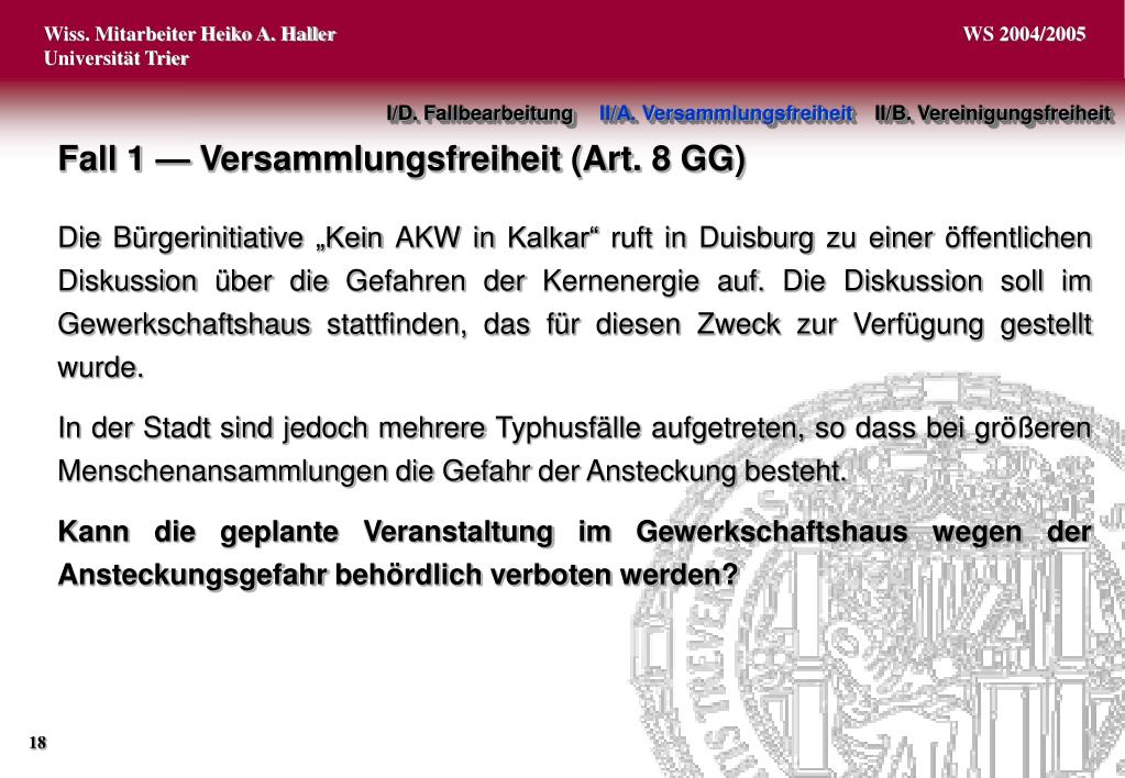 PPT Einführung Staatsrecht (Grundrechte) PowerPoint Presentation