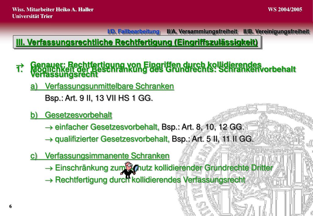 PPT Einführung Staatsrecht (Grundrechte) PowerPoint Presentation