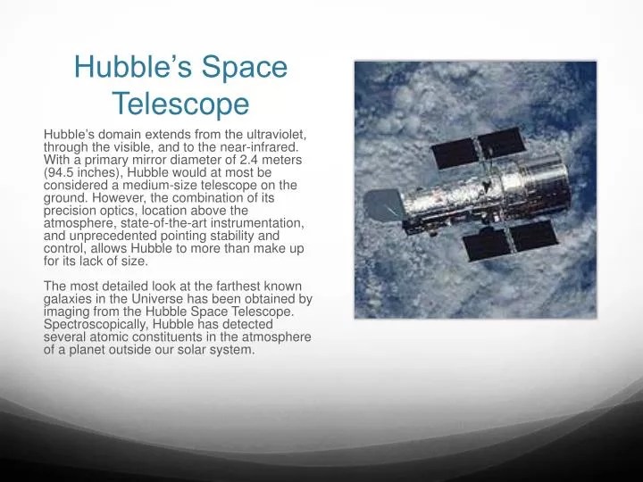 PPT Hubble’s Space Telescope PowerPoint Presentation, free download