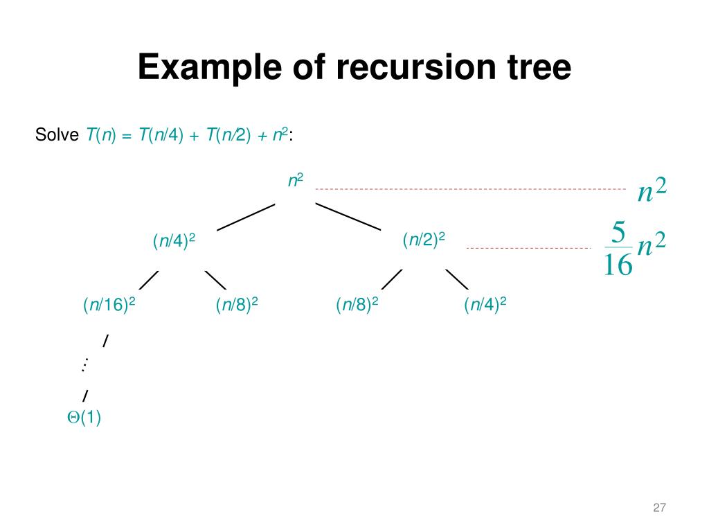 PPT Computer Algorithms Lecture 6 Recurrence Ch. 4 (till Master