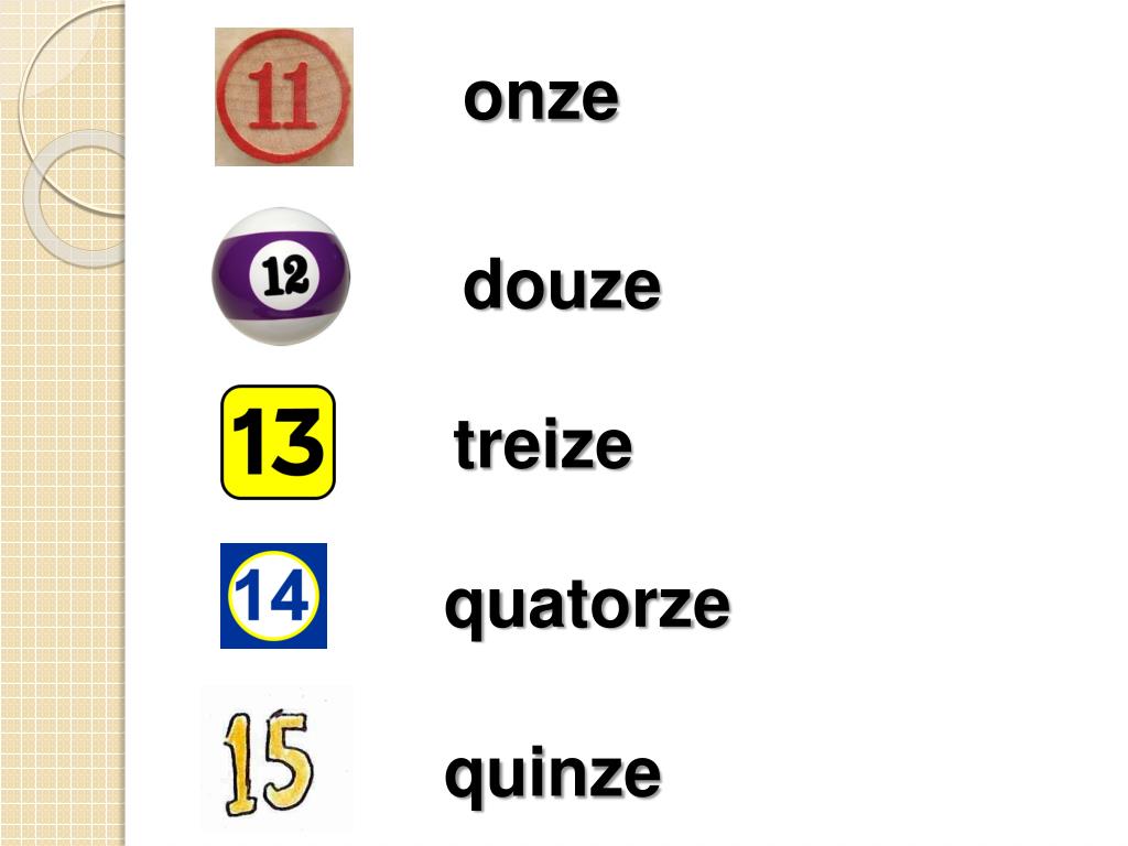 PPT Les nombres 0 31 Objectif To understand French numbers when I