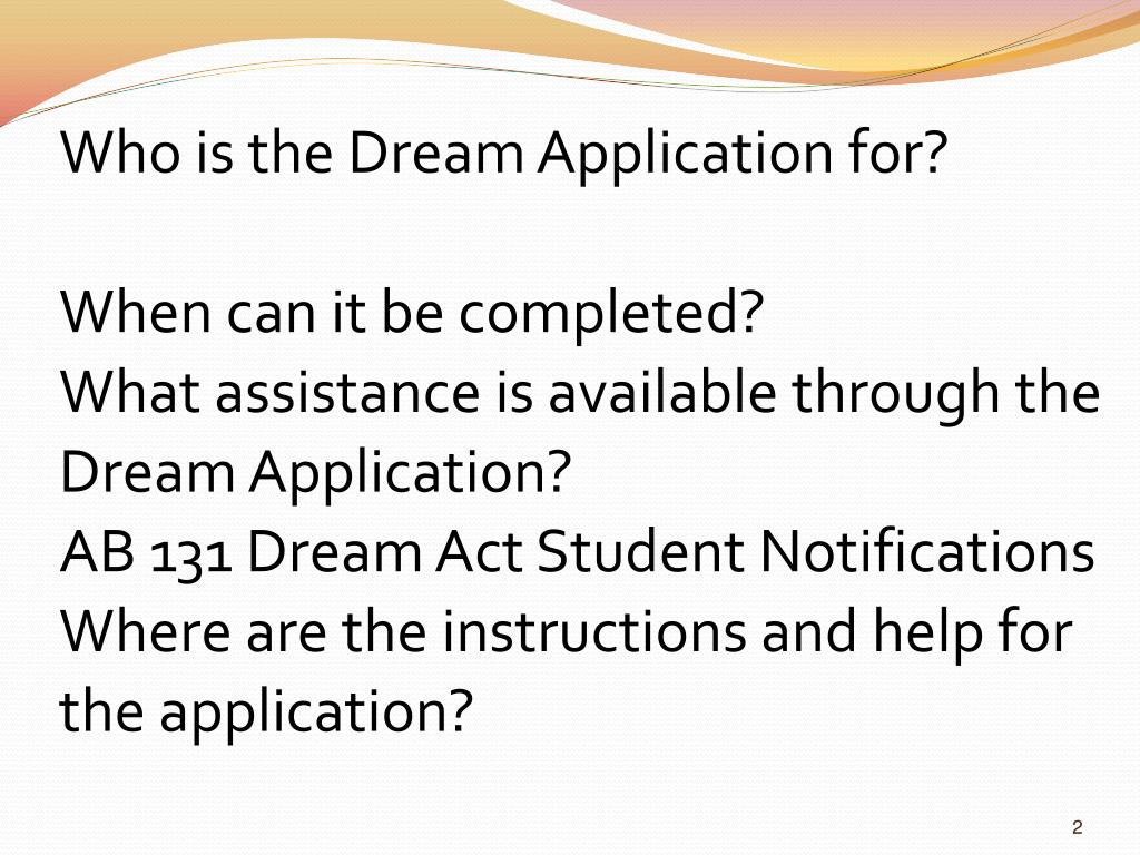 PPT Completing the California Dream Act Application PowerPoint