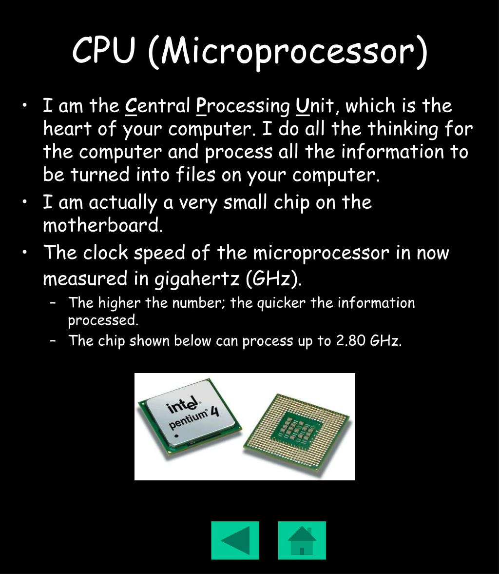 PPT Explore the Parts of a Computer PowerPoint Presentation, free