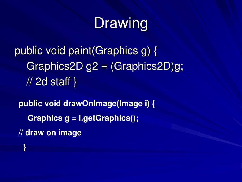 PPT Java 2D Graphics PowerPoint Presentation, free download ID7047037