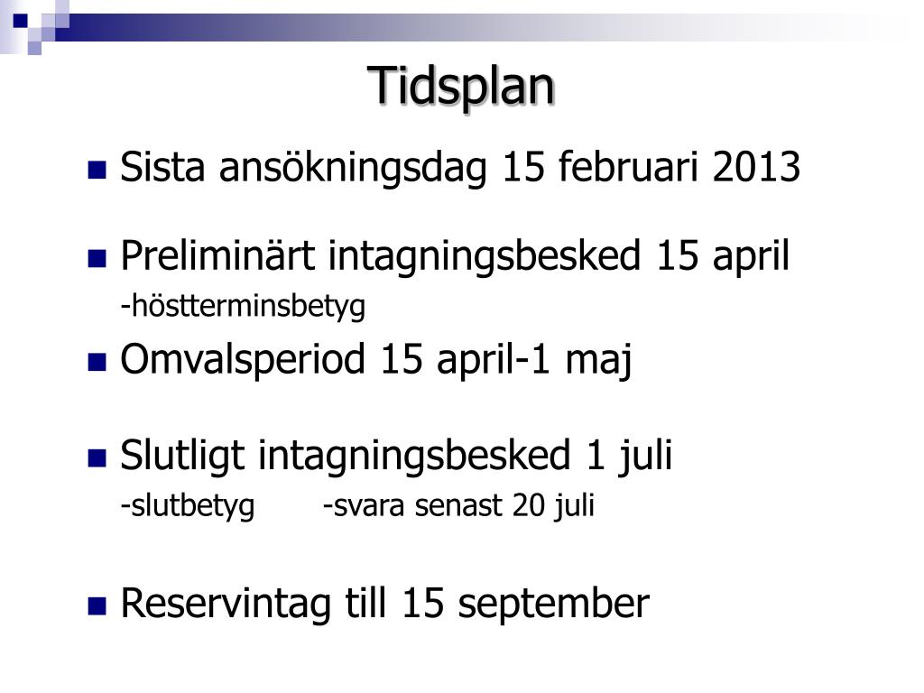 PPT Gymnasievalet 2013 PowerPoint Presentation, free download ID