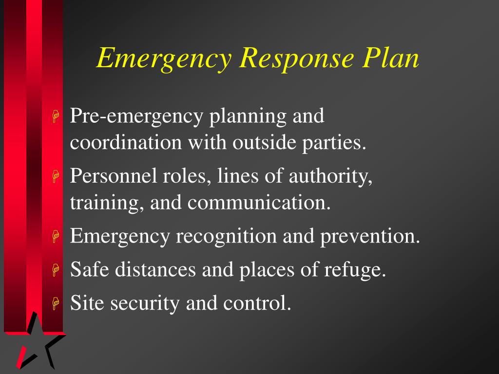 PPT Hazardous Waste Operations and Emergency Response (HAZWOPER) 29