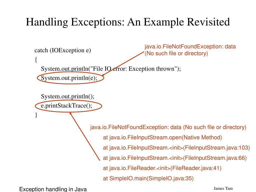 PPT Java Exception Handling PowerPoint Presentation, free download