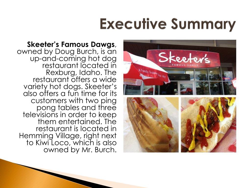 PPT Skeeter’s Famous Dawgs PowerPoint Presentation, free download ID7054200