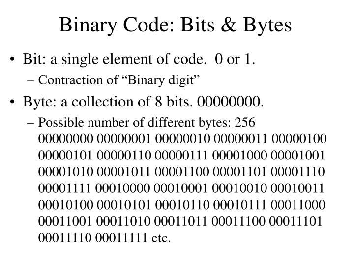 PPT 2/4 Binary Code & CPUs PowerPoint Presentation ID7054812