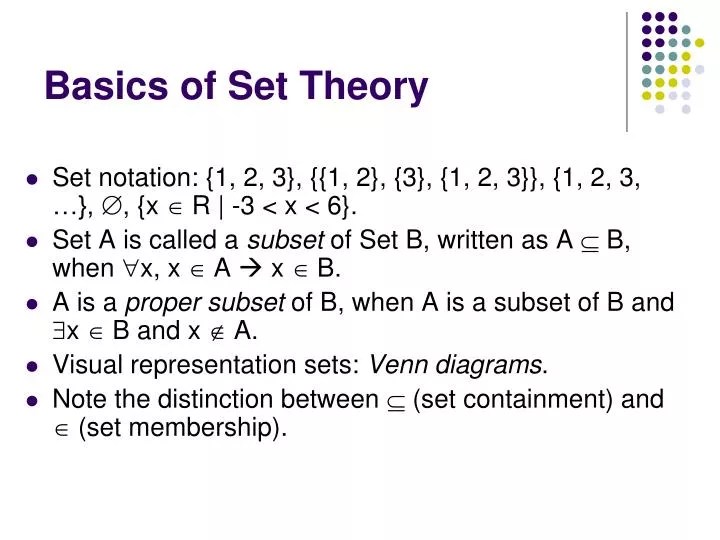 PPT Basics of Set Theory PowerPoint Presentation, free download ID