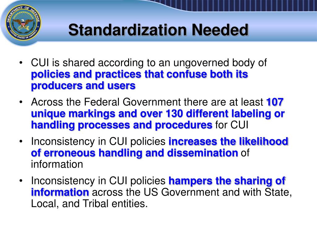 PPT Controlled Unclassified Information (CUI), the New Marking System