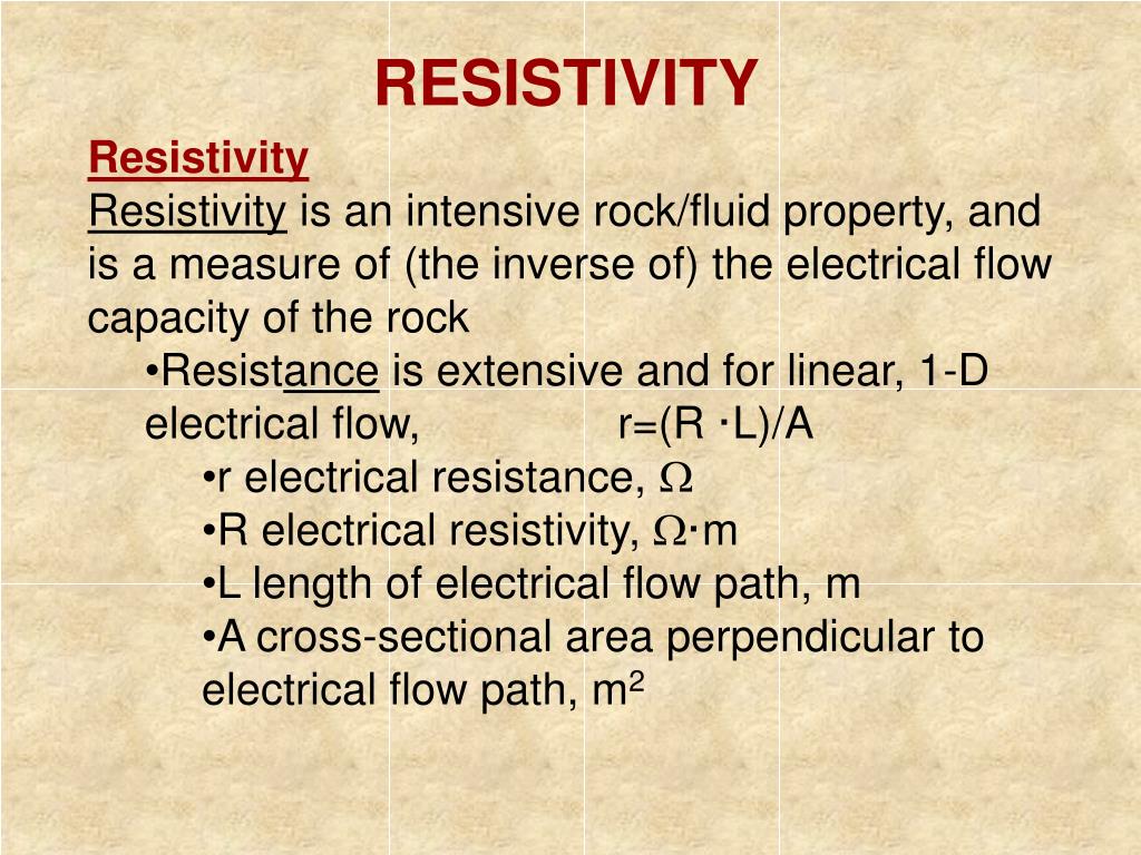 PPT Electrical Properties of Reservoir Rocks PowerPoint Presentation