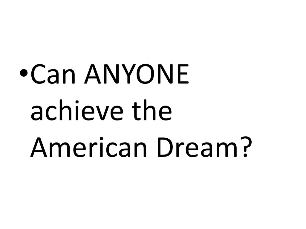 PPT The American Dream PowerPoint Presentation, free download ID