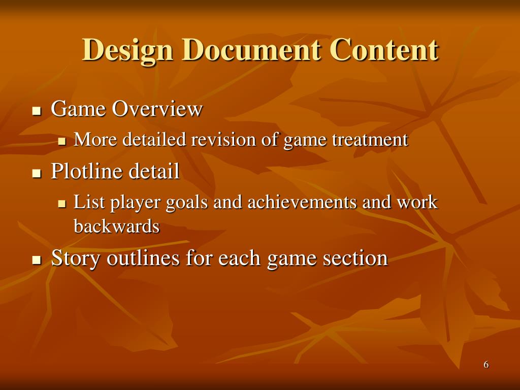 PPT Game Design Documents PowerPoint Presentation, free download ID7062460