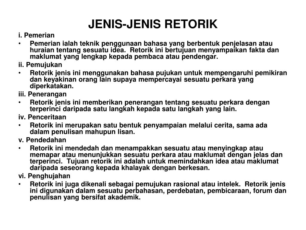 PPT TOPIK 6 WACANA TOPIK 7 RETORIK PowerPoint Presentation, free