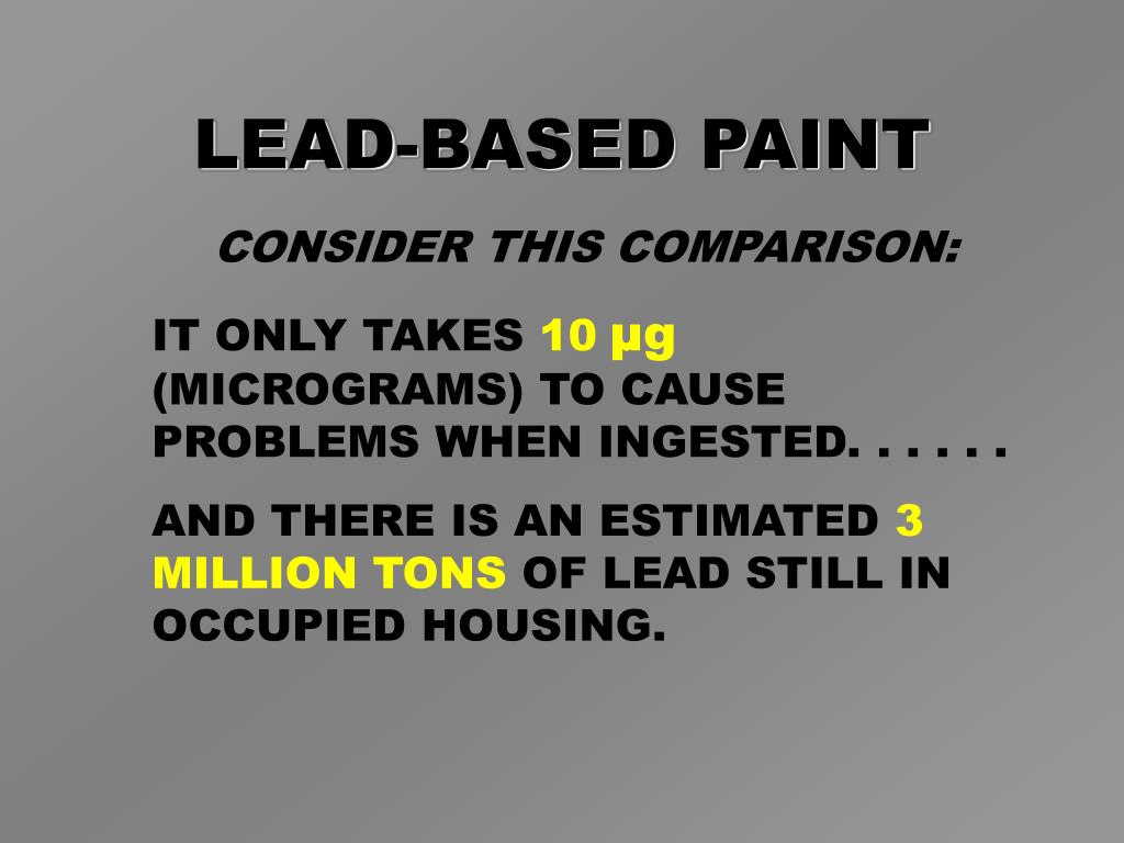 PPT LEAD AND LEADBASED PAINT HAZARDS PowerPoint Presentation, free