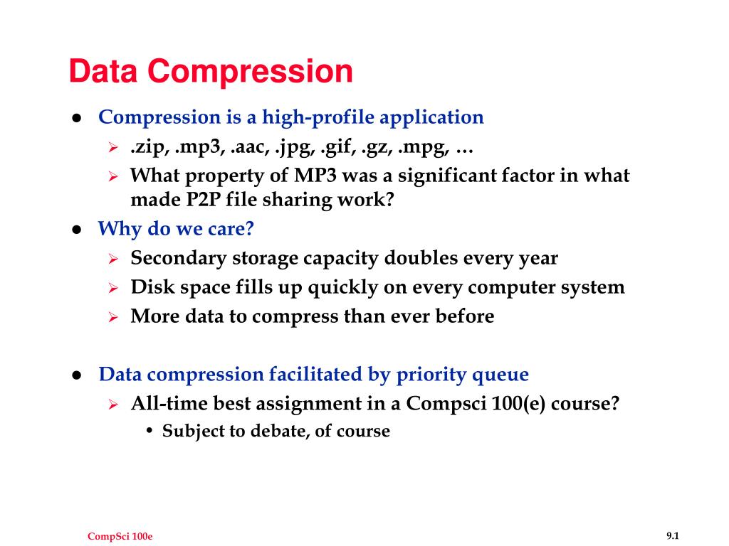 PPT Data Compression PowerPoint Presentation, free download ID7073442