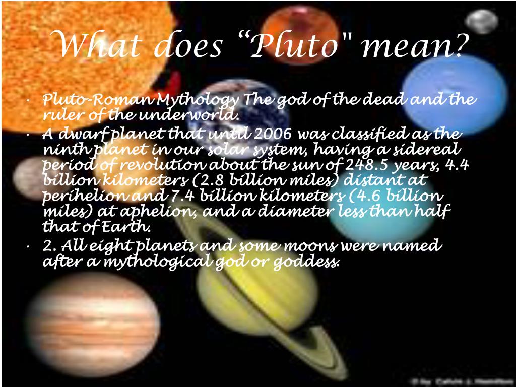 PPT Pluto PowerPoint Presentation, free download ID7079077