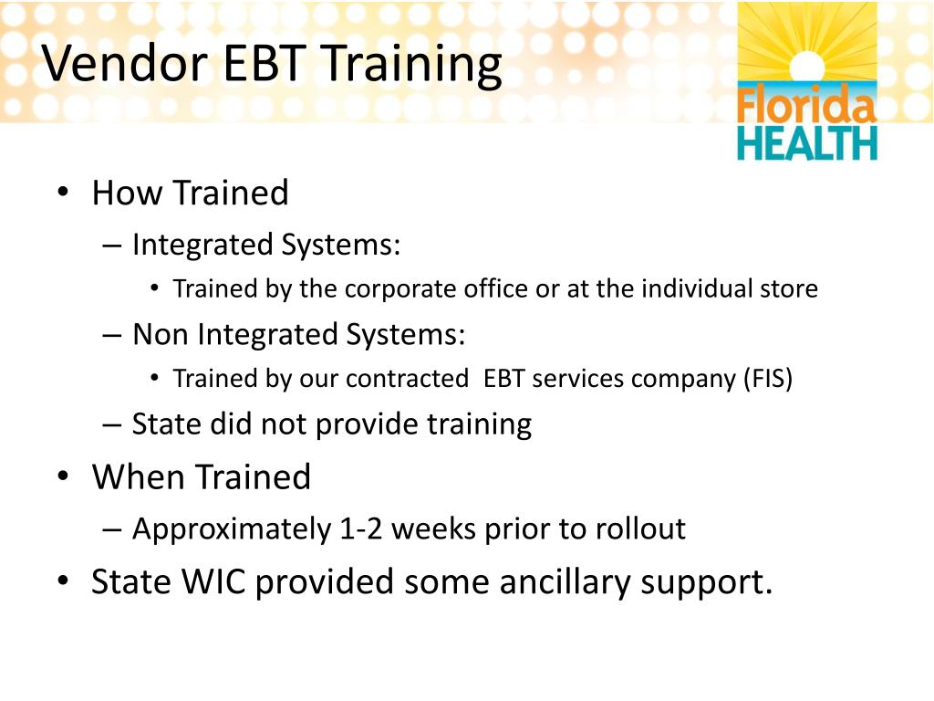 PPT Florida WIC EBT Training PowerPoint Presentation, free download