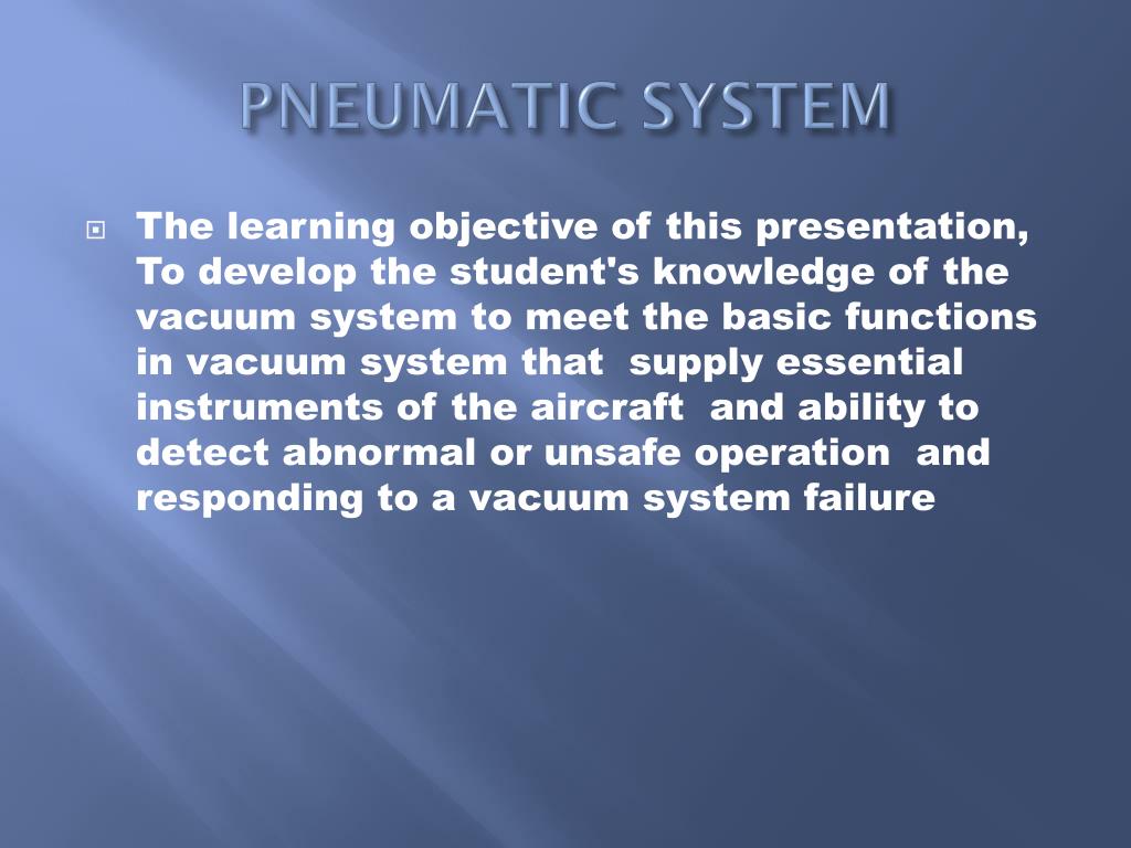PPT PNEUMATIC SYSTEMS PowerPoint Presentation, free download ID7081865