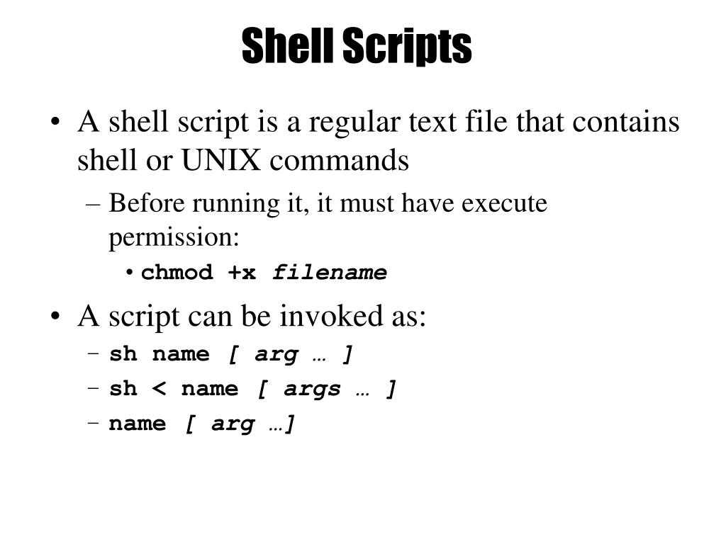 PPT Shell Scripting PowerPoint Presentation, free download ID7082837