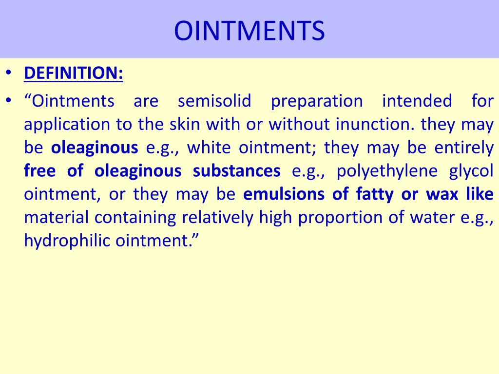 PPT OINTMENTS MS. WAJIHA IFFAT PowerPoint Presentation, free download