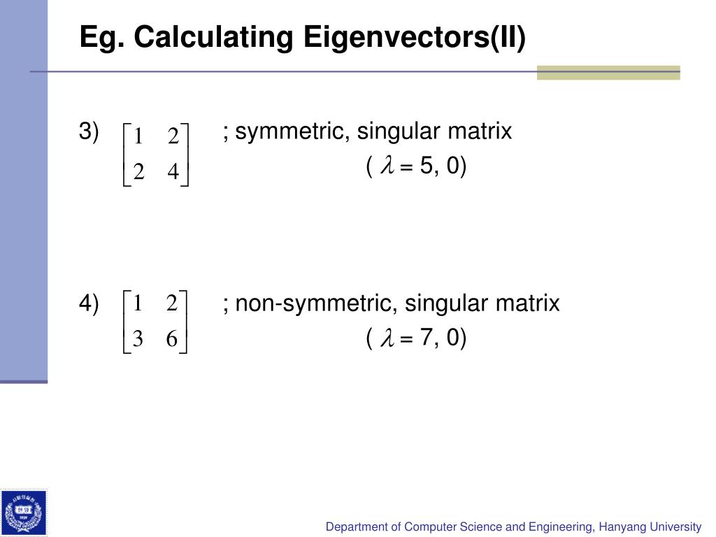 PPT Numerical Analysis Eigenvalue and Eigenvector PowerPoint