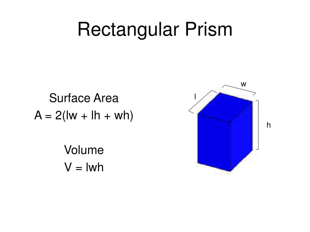 PPT Finding the Surface Area and Volume of Various Objects PowerPoint