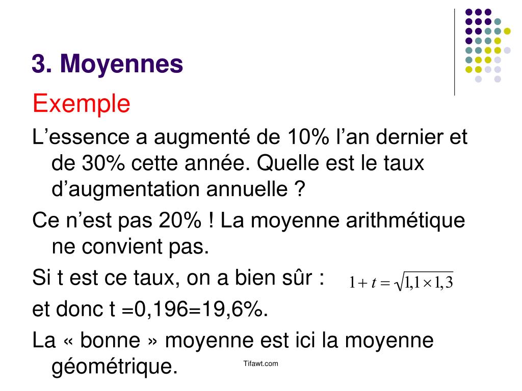PPT Statistique Descriptive C hapitre 2 Paramètres de tendance