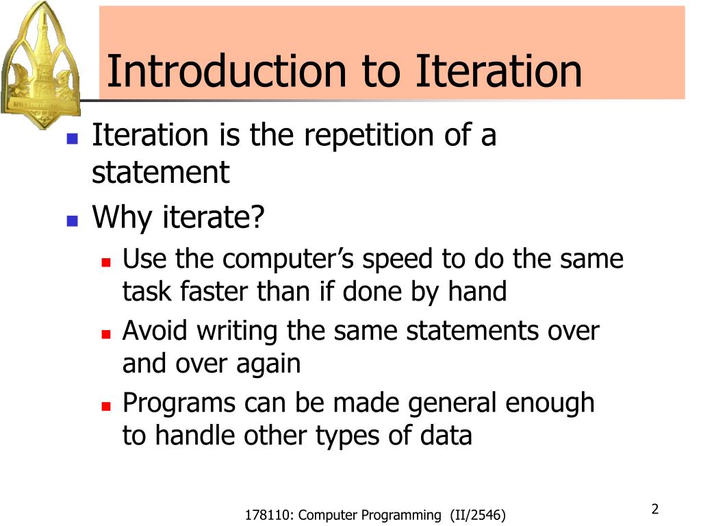 PPT Chapter 8 Iteration PowerPoint Presentation, free download ID