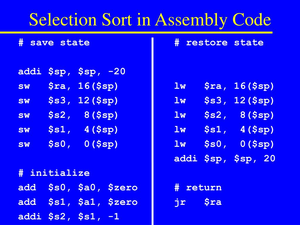 PPT Assembly Code Example PowerPoint Presentation, free download ID
