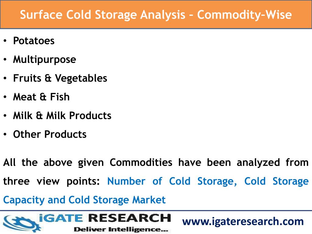 PPT India Cold Chain Storage Market Analysis to 2018 PowerPoint