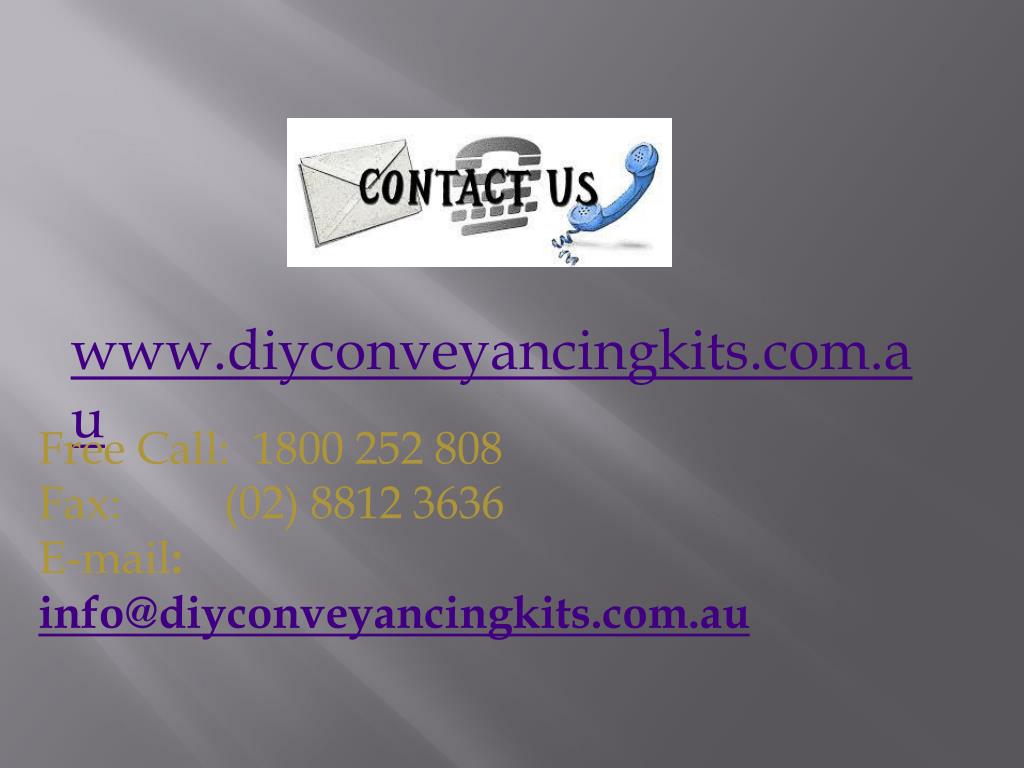PPT Conveyancing Kits PowerPoint Presentation, free download ID7109711