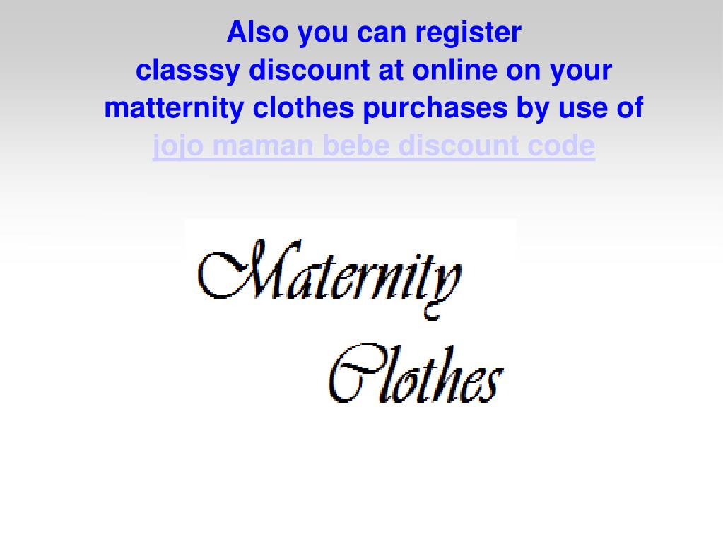 PPT Tips to choosing matternity clothes PowerPoint Presentation, free