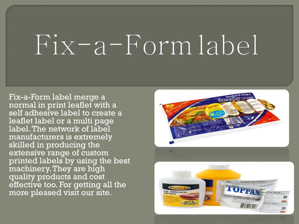 PPT Toppan WinLabel asias largest Label producers PowerPoint