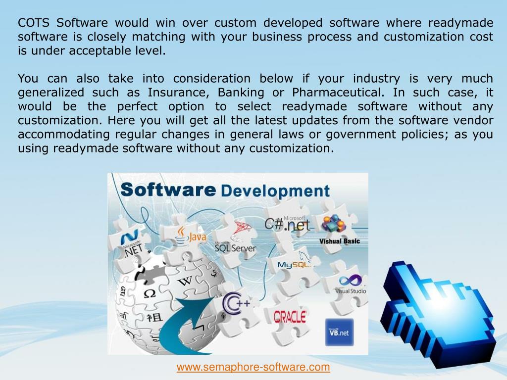 PPT Why Custom Software when COTS Product are available? PowerPoint