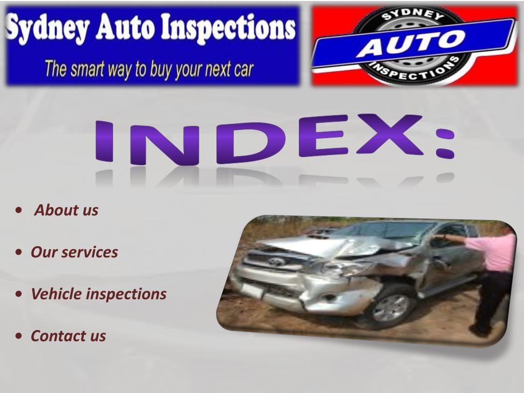 PPT Sydney Auto Inspections PowerPoint Presentation, free download