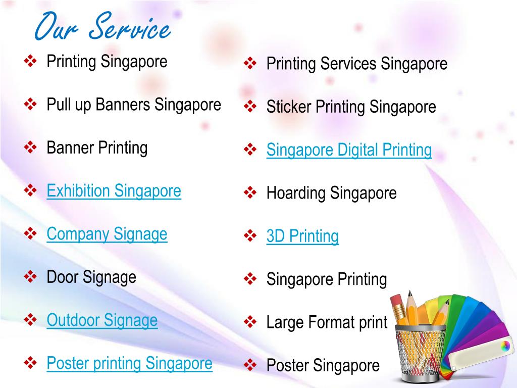 PPT Singapore Digital Printing PowerPoint Presentation, free download