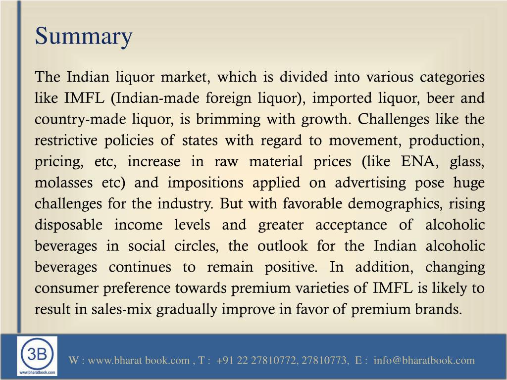 PPT Alcoholic Beverages Industry In India (201315) PowerPoint Presentation ID7114975