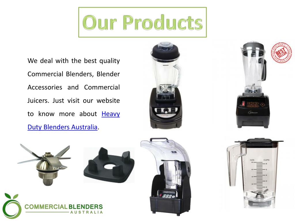 PPT Commercial Blenders Australia with Endless Durability PowerPoint
