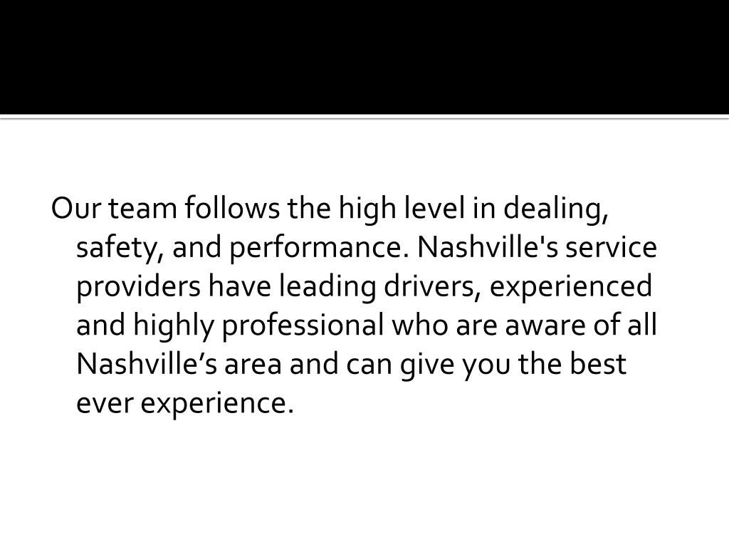 PPT Car Service Nashville The Most Ever Best Car Service PowerPoint